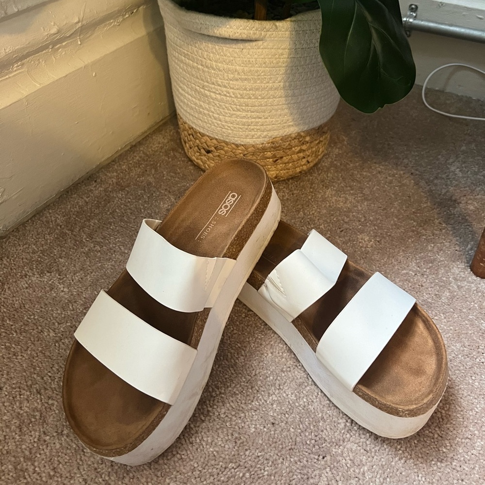 White Platform Sandals